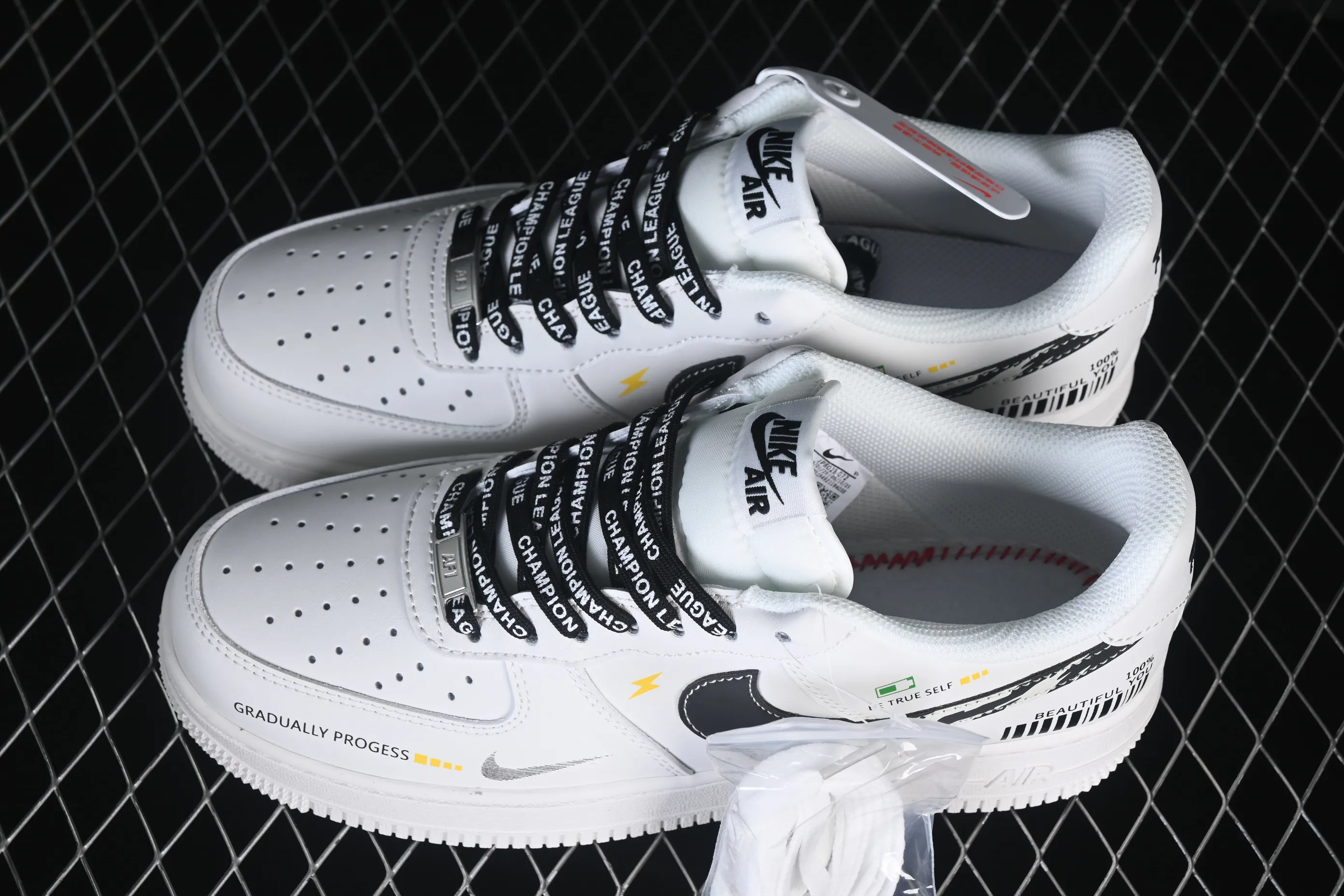 All categories Nk Air Force 1 Air Force series Nk Air Force 1 Low Air Force low-top Nike Air Force 1 '07 Low White and black barcode Air Force 1 low-top casual sneakers JP8028-072